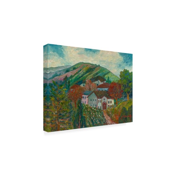 Manor Shadian 'Living In A Floral Valley' Canvas Art,24x32